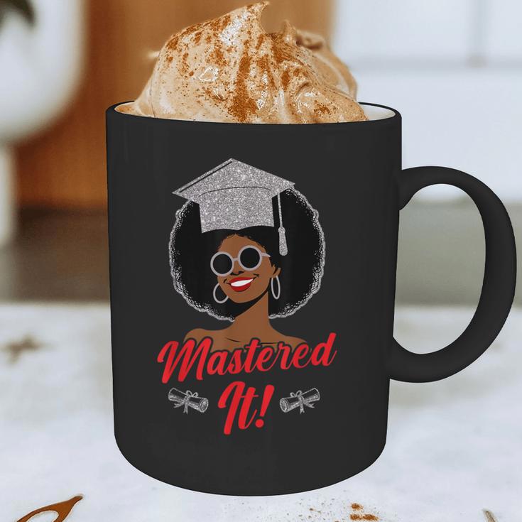 Master Degree Graduation Gifts Black Girl Graphic Print Coffee Mug