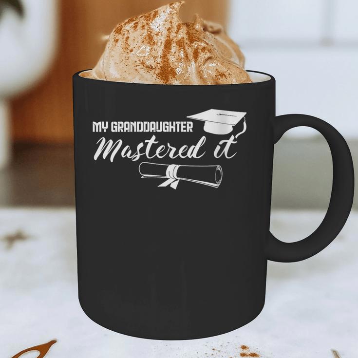 Master Graduation My Granddaughter Mastered It Grandparent Graphic Print Coffee Mug