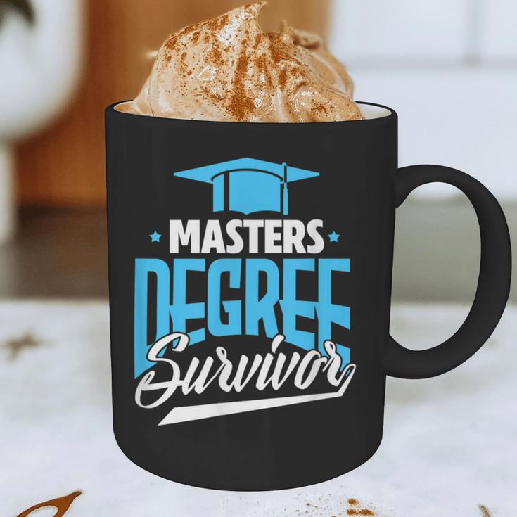 Master's Degree Graduation Masters Degree Survivor Graphic Print Coffee Mug
