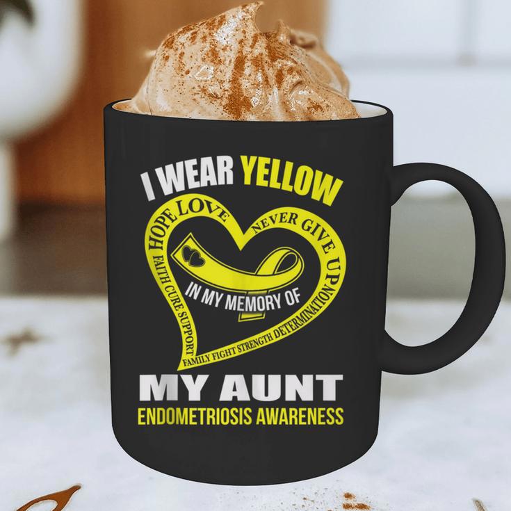 In My Memory Of My Aunt ENDOMETRIOSIS AWARENESS Graphic Print Coffee Mug In My Memory Of My Aunt ENDOMETRIOSIS AWARENESS Graphic Print Coffee Mug