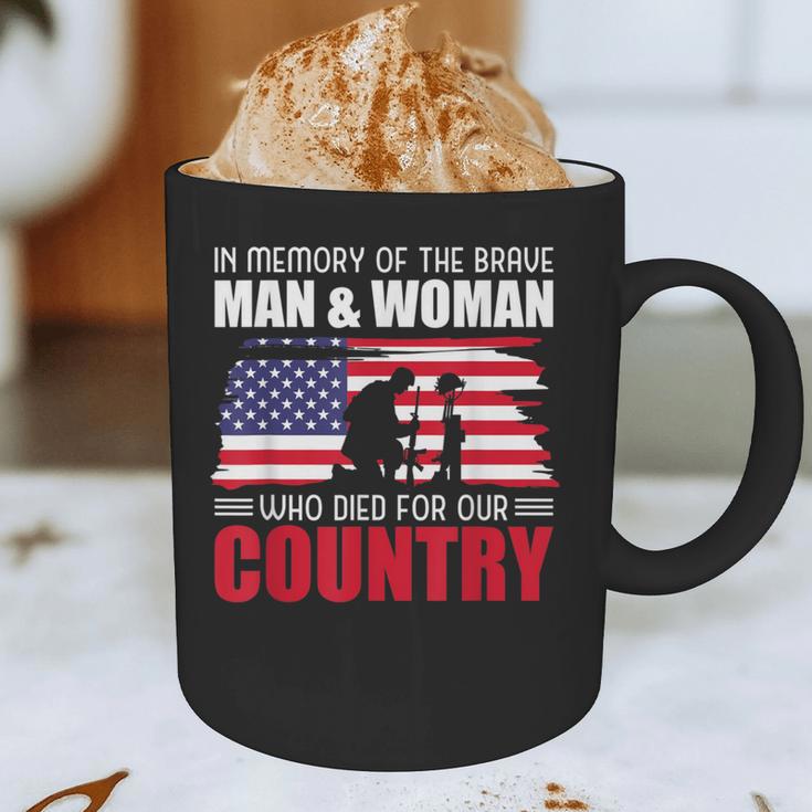 In Memory Of The Brave Man & Woman Memorial Day Graphic Print Coffee Mug