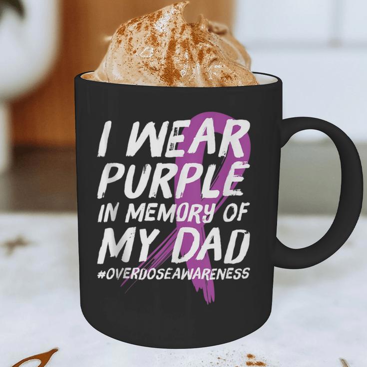Memory Of Dad Wear Purple Overdose Awareness Graphic Print Coffee Mug Memory Of Dad Wear Purple Overdose Awareness Graphic Print Coffee Mug