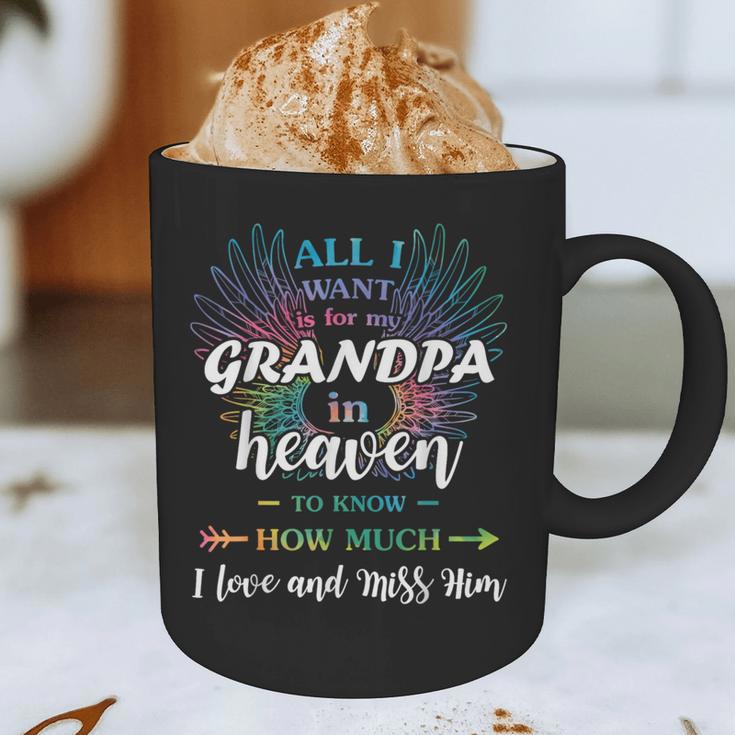 Memory For Grandpa In Heaven Angel Father Family Memorial Graphic Print Coffee Mug Memory For Grandpa In Heaven Angel Father Family Memorial Graphic Print Coffee Mug