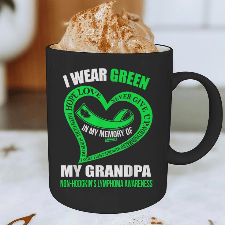 In My Memory Of My Grandpa NON-HODGKIN'S LYMPHOMA AWARENESS Graphic Print Coffee Mug