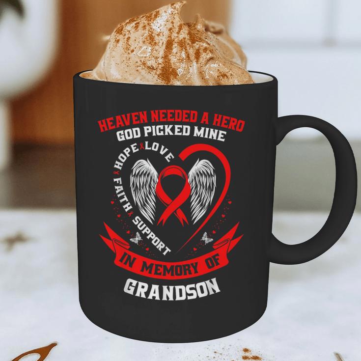 In Memory Of Grandson Heart Disease Awareness Month Memorial Graphic Print Coffee Mug In Memory Of Grandson Heart Disease Awareness Month Memorial Graphic Print Coffee Mug