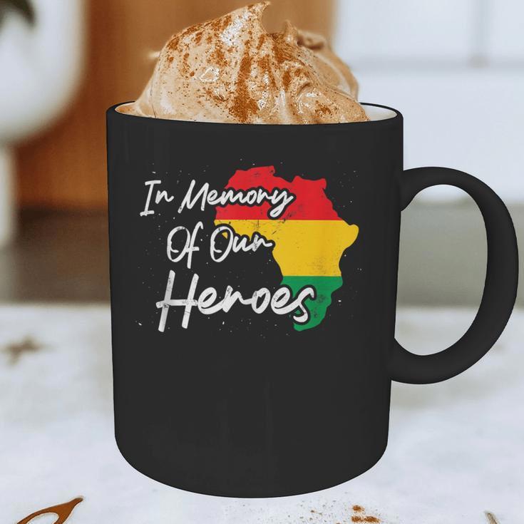 In Memory Of Our Heroes Pride Juneteenth Graphic Print Coffee Mug