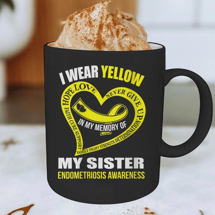 In My Memory Of My Sister ENDOMETRIOSIS AWARENESS Graphic Print Coffee Mug In My Memory Of My Sister ENDOMETRIOSIS AWARENESS Graphic Print Coffee Mug