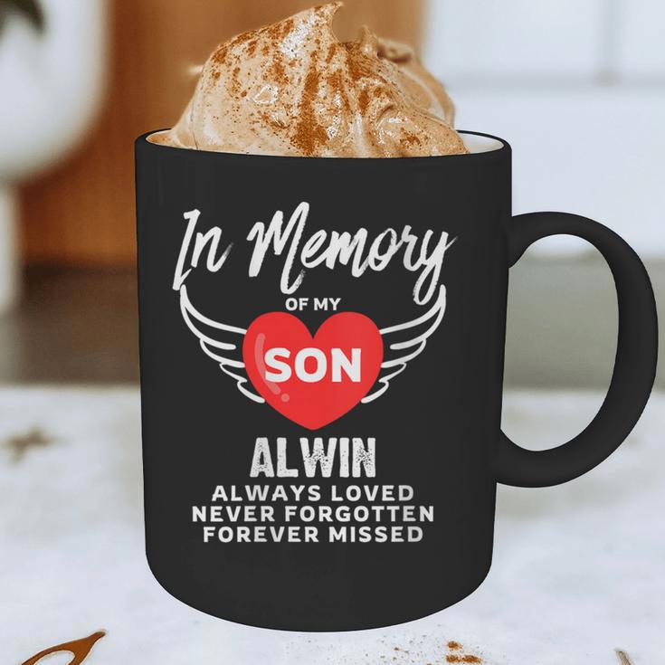 In Memory Of Son Alwin Customized Personalized Memorial Graphic Print Coffee Mug In Memory Of Son Alwin Customized Personalized Memorial Graphic Print Coffee Mug