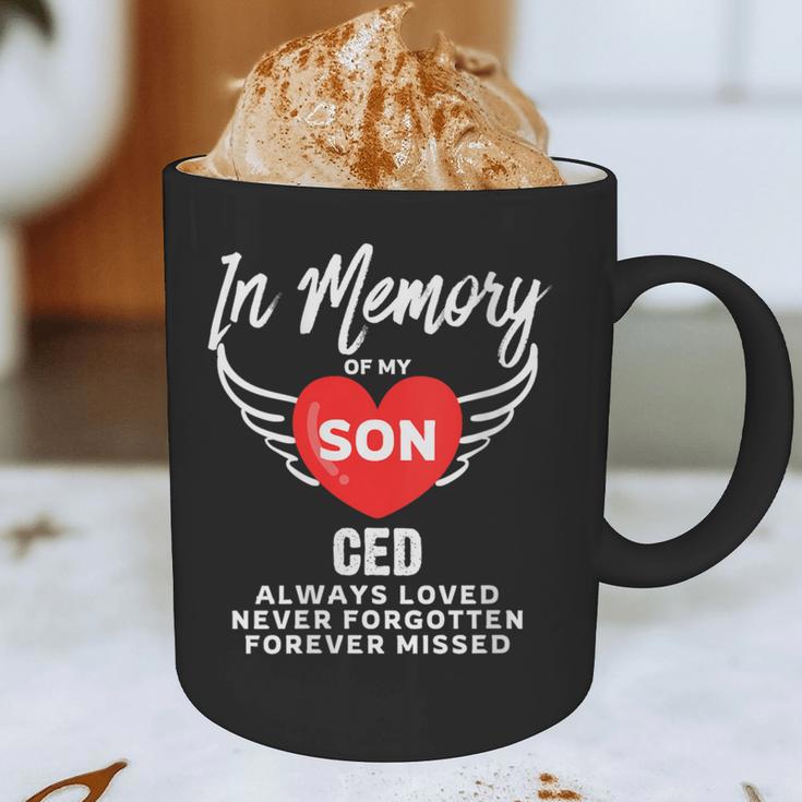 In Memory Of Son Ced Customized Personalized Memorial Graphic Print Coffee Mug In Memory Of Son Ced Customized Personalized Memorial Graphic Print Coffee Mug