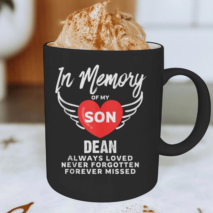 In Memory Of Son Dean Customized Personalized Memorial Graphic Print Coffee Mug In Memory Of Son Dean Customized Personalized Memorial Graphic Print Coffee Mug