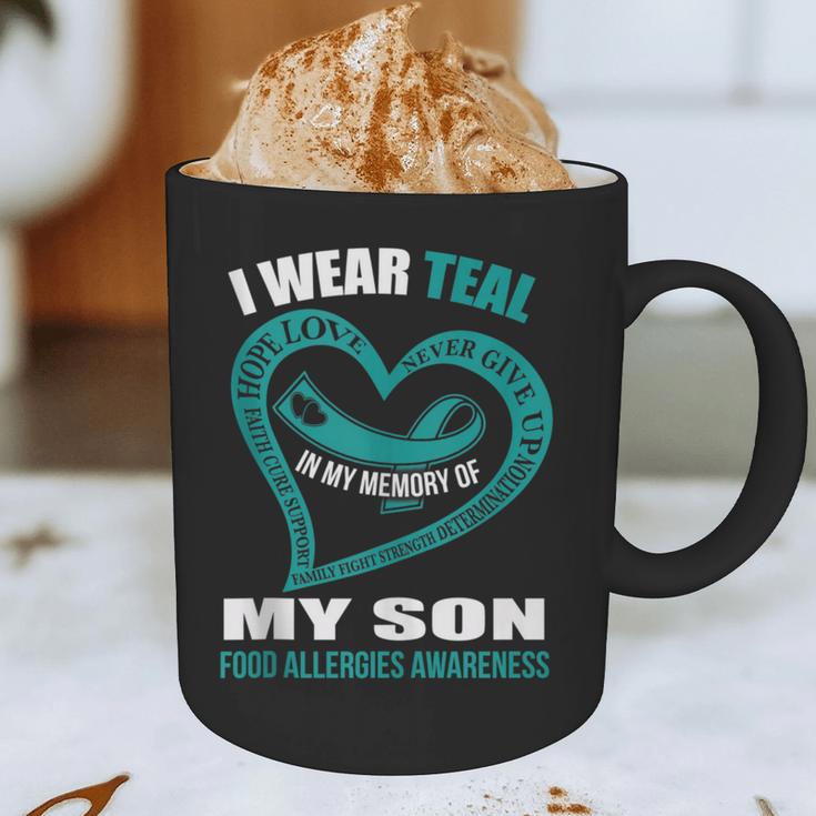 In My Memory Of My Son FOOD ALLERGIES AWARENESS Graphic Print Coffee Mug In My Memory Of My Son FOOD ALLERGIES AWARENESS Graphic Print Coffee Mug