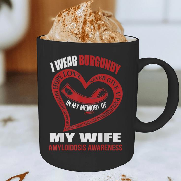 In My Memory Of My Wife AMYLOIDOSIS AWARENESS Graphic Print Coffee Mug In My Memory Of My Wife AMYLOIDOSIS AWARENESS Graphic Print Coffee Mug