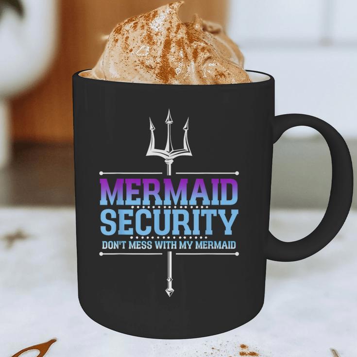 Mermaid Security Merman Merdad Mermaid Squad Fathers Day Dad Graphic Print Coffee Mug