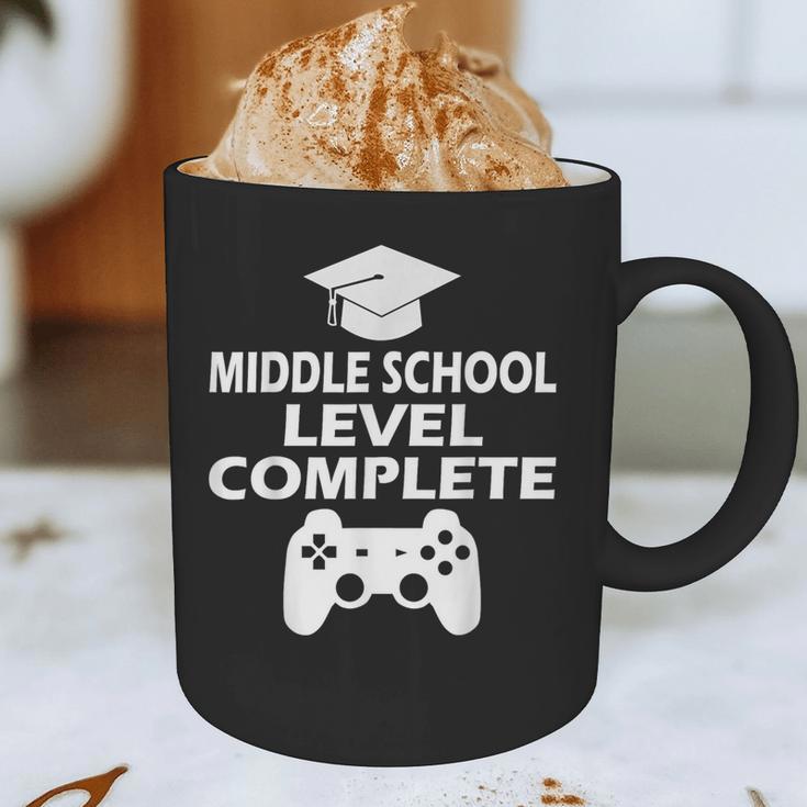 Middle School Level Complete Gamer Graduation Day 2024 Graphic Print Coffee Mug