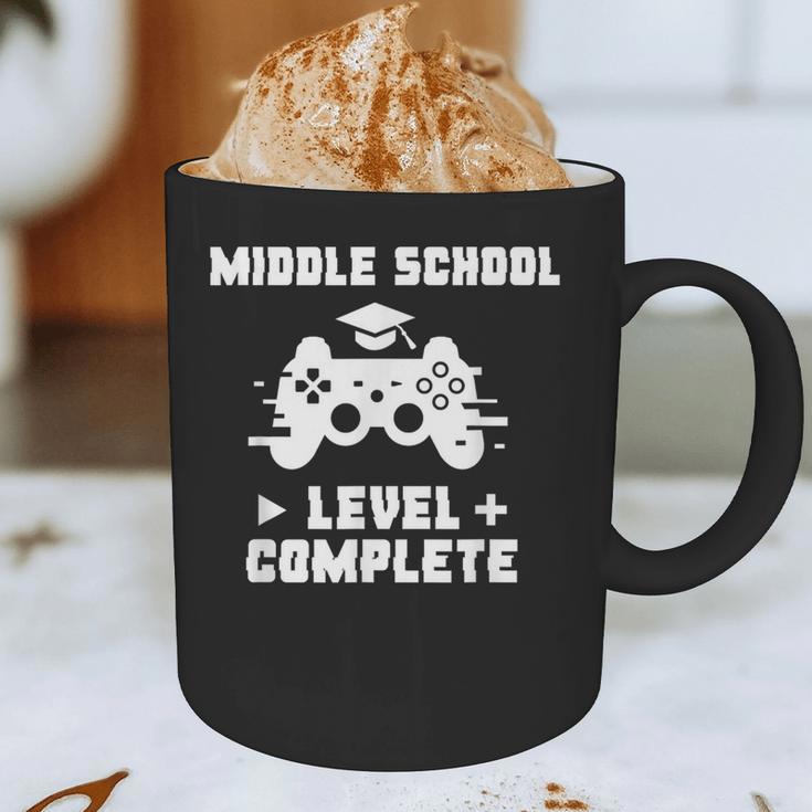 Middle School Level Complete Video Gamer Graduation Graphic Print Coffee Mug