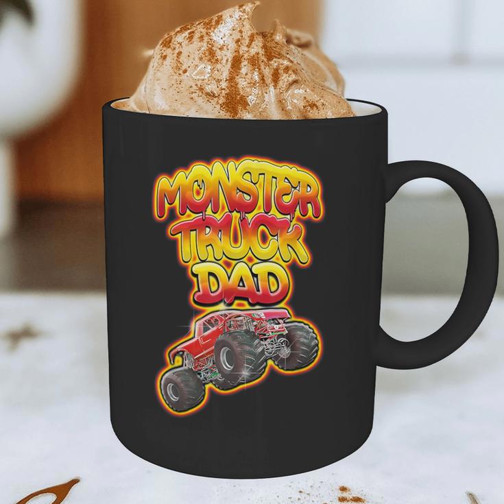 Monster Truck Dad Hot Red Graffiti Style Graphic Print Coffee Mug Monster Truck Dad Hot Red Graffiti Style Graphic Print Coffee Mug