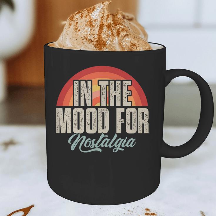 In The Mood For Nostalgia Vintage 80s 90s Retro Graphic Print Coffee Mug