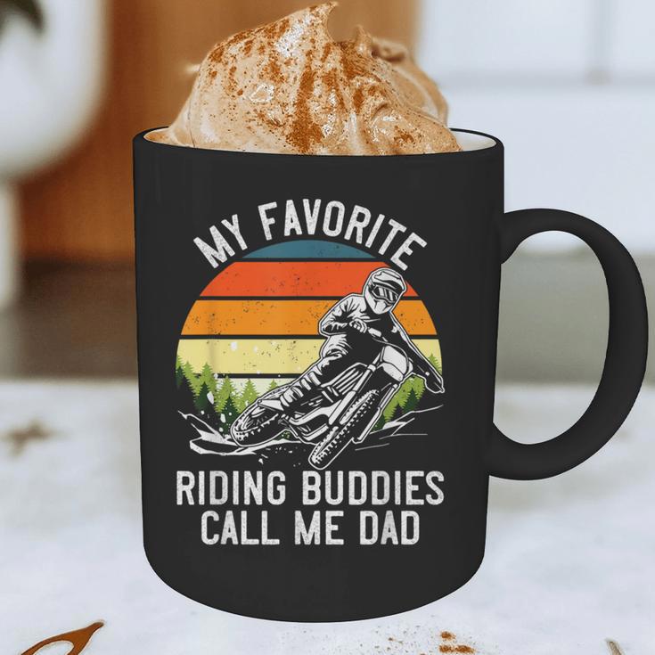 Motorcycle Dad Dirt Bike Shirt Motocross Riding Buddies Graphic Print Coffee Mug