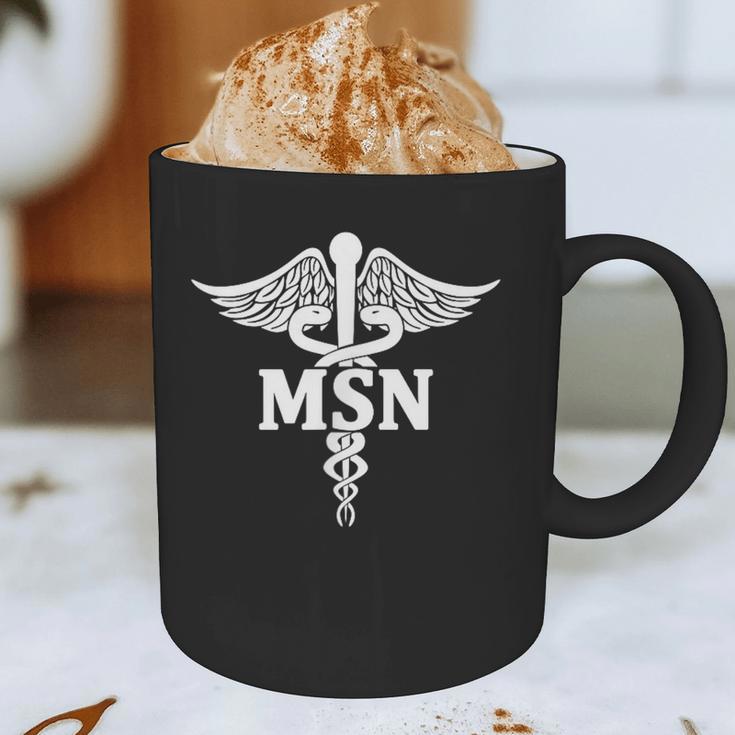 MSN Letters On Caduceus Medical Emblem MSN Nurse Graduation Graphic Print Coffee Mug