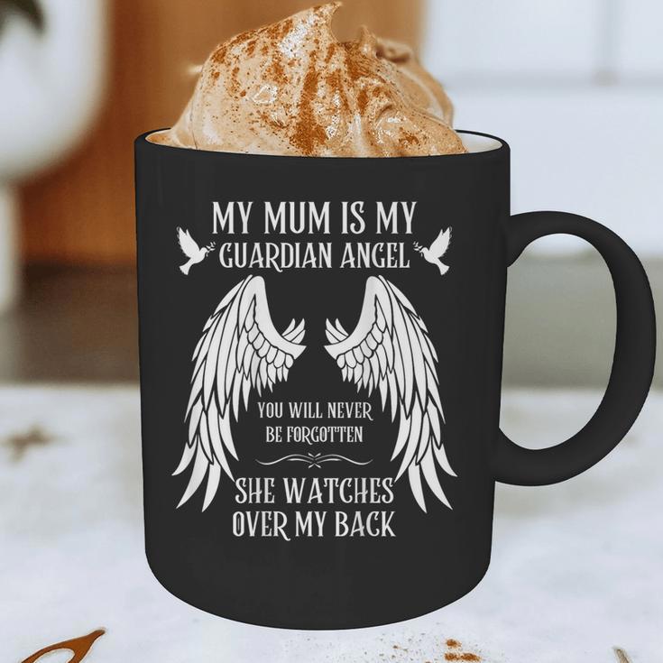 My Mum Is My Guardian Angel In Heaven Memory Memorial Tees Graphic Print Coffee Mug