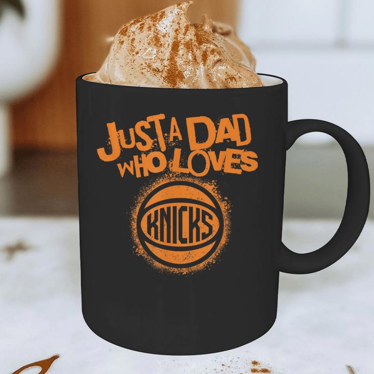 NBA New York Knicks Father's Day Just A Dad Who Loves Graphic Print Coffee Mug
