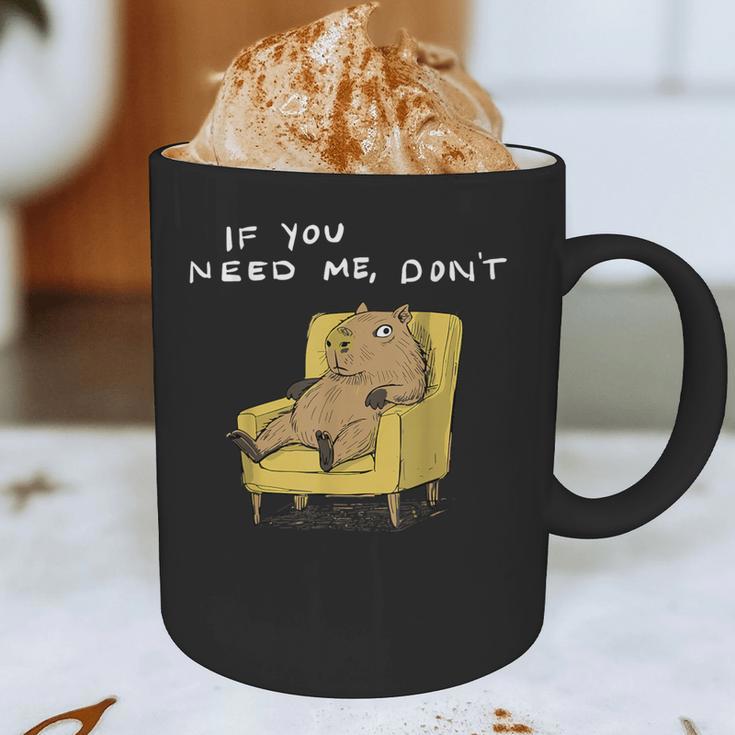 If You Need Me Don’t Introvert Capybara Sarcastic Graphic Print Coffee Mug If You Need Me Don’t Introvert Capybara Sarcastic Graphic Print Coffee Mug