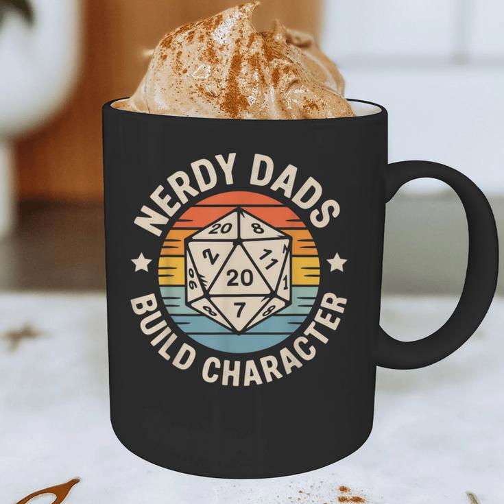 Nerdy Dads Build Character RPG Gaming Father's Day For Dad Graphic Print Coffee Mug