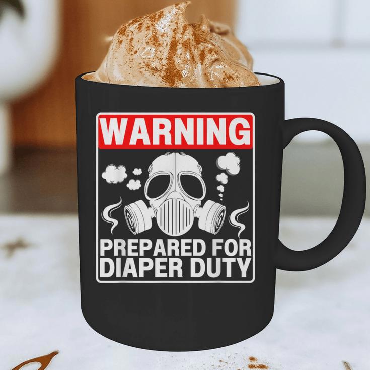 New Dad Prepared For Diaper Duty Daddy Diaper Duty Graphic Print Coffee Mug
