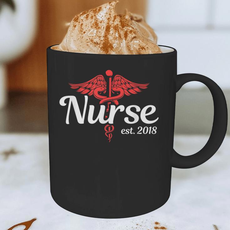 New Nurse 2018 Nurse Nursing School Graduation Shirt Graphic Print Coffee Mug
