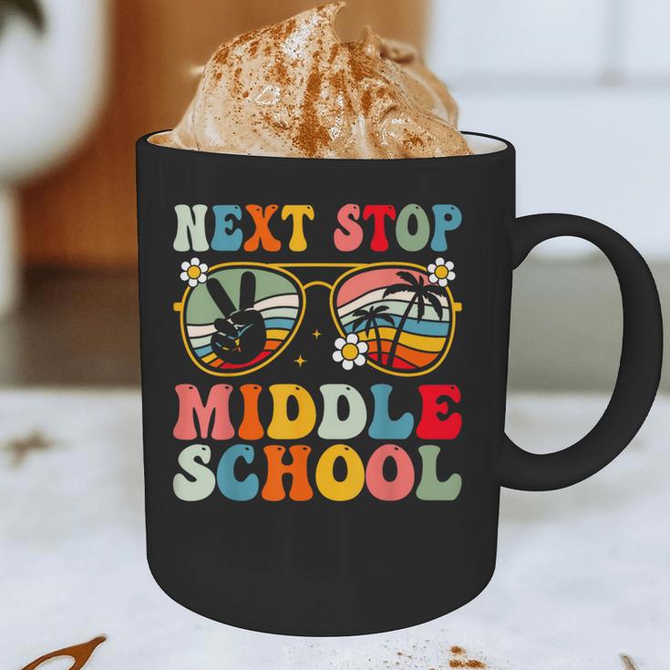 Next Stop Middle School Elementary School Graduation 2025 Graphic Print Coffee Mug