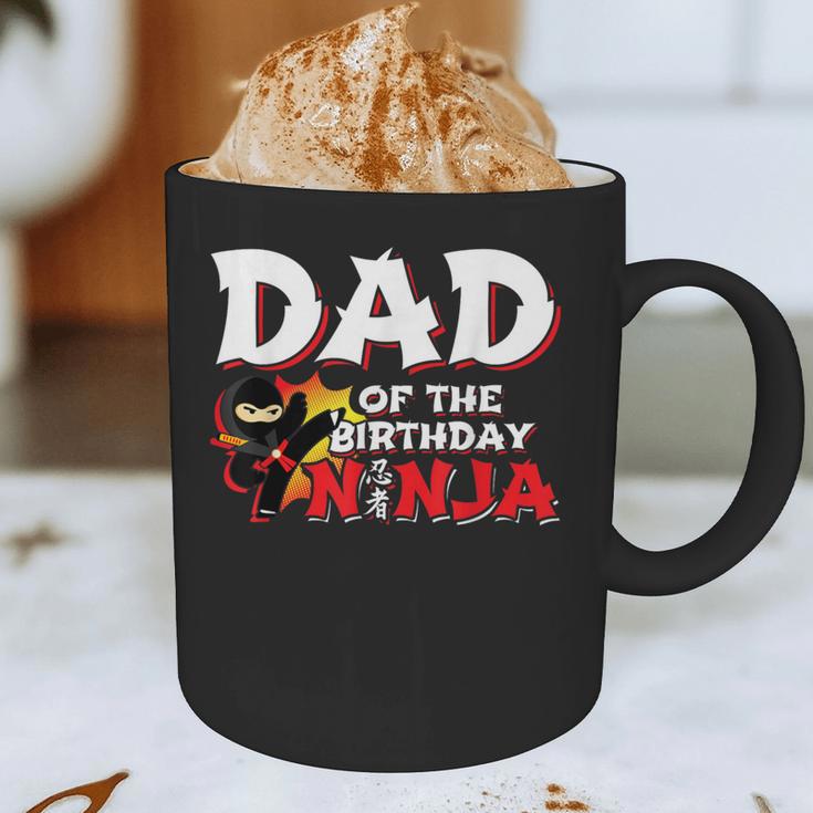 Ninja Birthday Party Dad Of The Birthday Ninja Small Graphic Print Coffee Mug