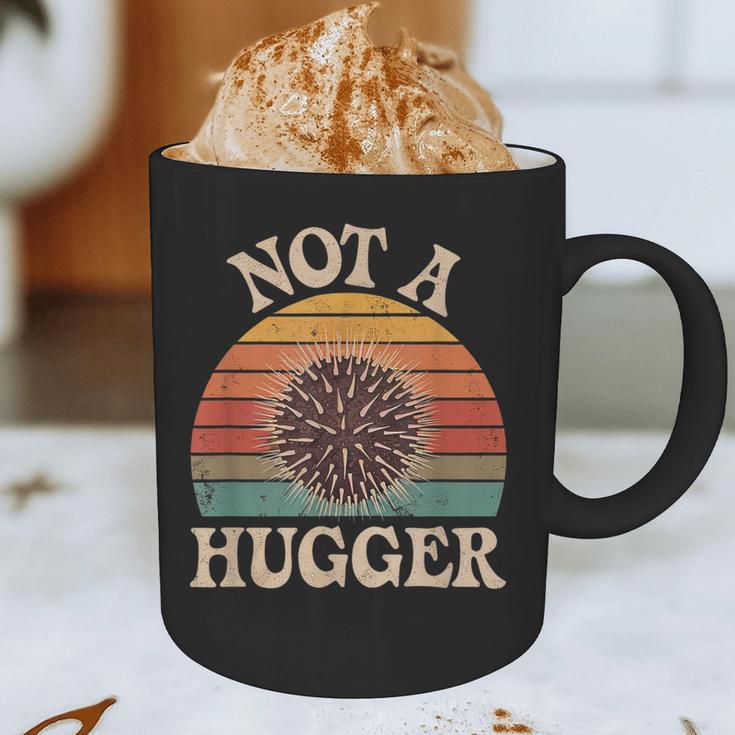 Not A Hugger Retro Sea Urchin Sarcastic Introvert Graphic Print Coffee Mug Not A Hugger Retro Sea Urchin Sarcastic Introvert Graphic Print Coffee Mug