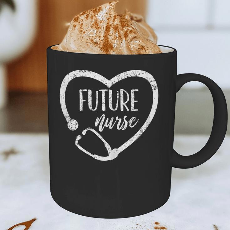 Nurse Nursing Student Graduation Stethoscope Vintage Graphic Print Coffee Mug
