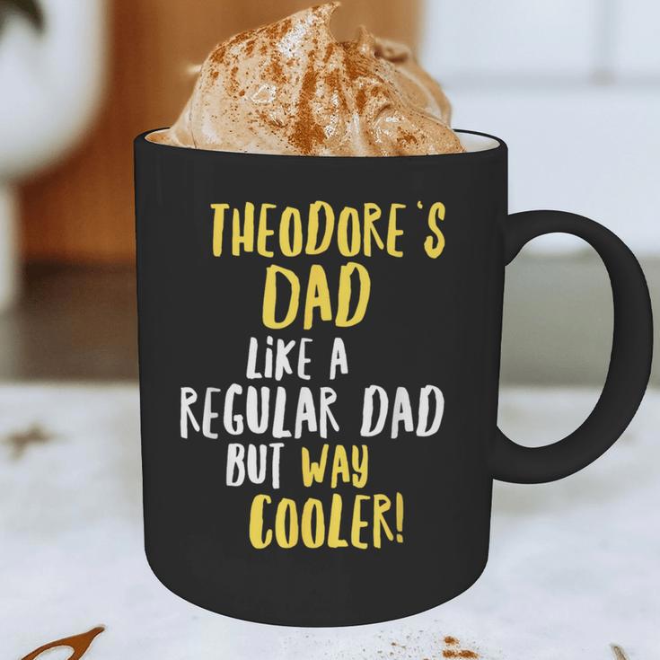 Theodore's Dad Text Men Boys Graphic Print Coffee Mug