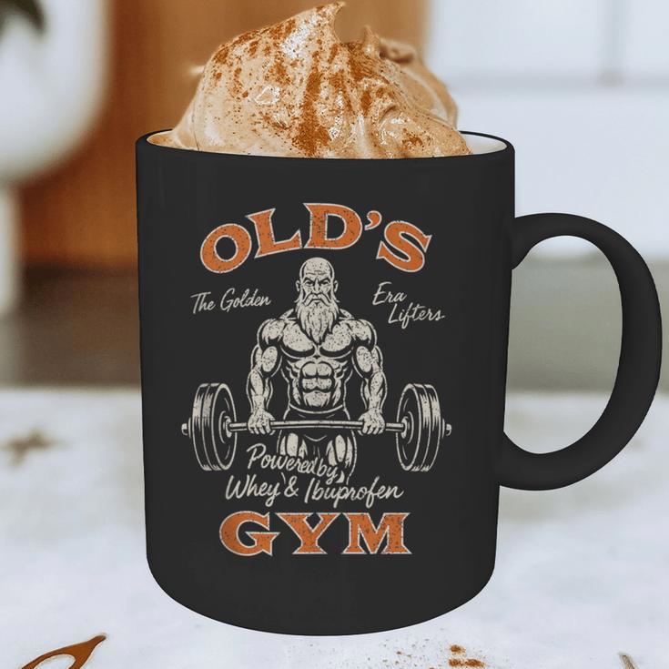 Old's Gym Logo Workout Dad Grandpa Weightlifting Old Men Gym Graphic Print Coffee Mug Old's Gym Logo Workout Dad Grandpa Weightlifting Old Men Gym Graphic Print Coffee Mug