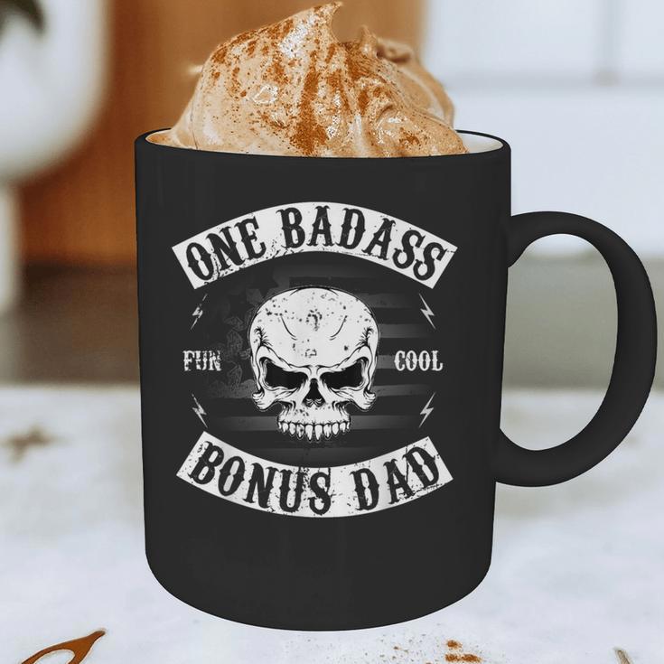 One Badass Bonus Step Dad Birthday Stepdad Graphic Print Coffee Mug