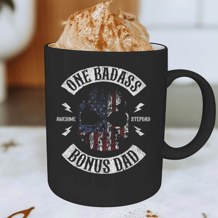 One Badass Bonus Stepdad Birthday Step Dad Graphic Print Coffee Mug