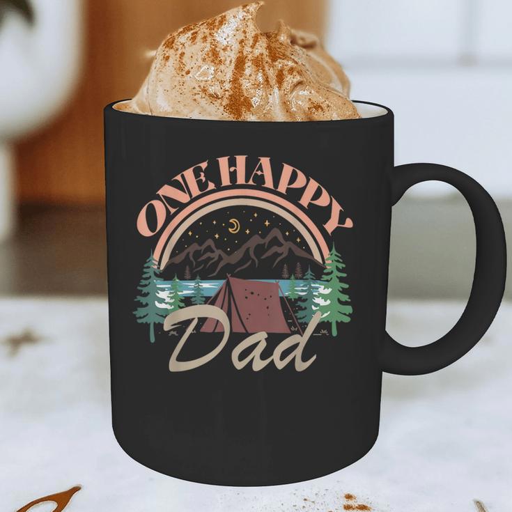 One Happy Dad First Birthday Camping Matching Family Party Graphic Print Coffee Mug