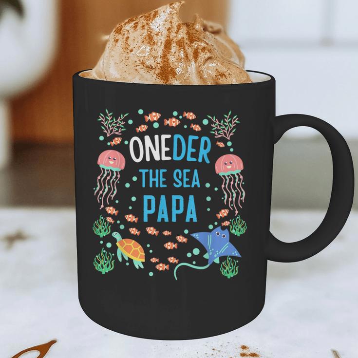 OneDer The Sea Papa 1st Birthday Dad Matching Graphic Print Coffee Mug OneDer The Sea Papa 1st Birthday Dad Matching Graphic Print Coffee Mug