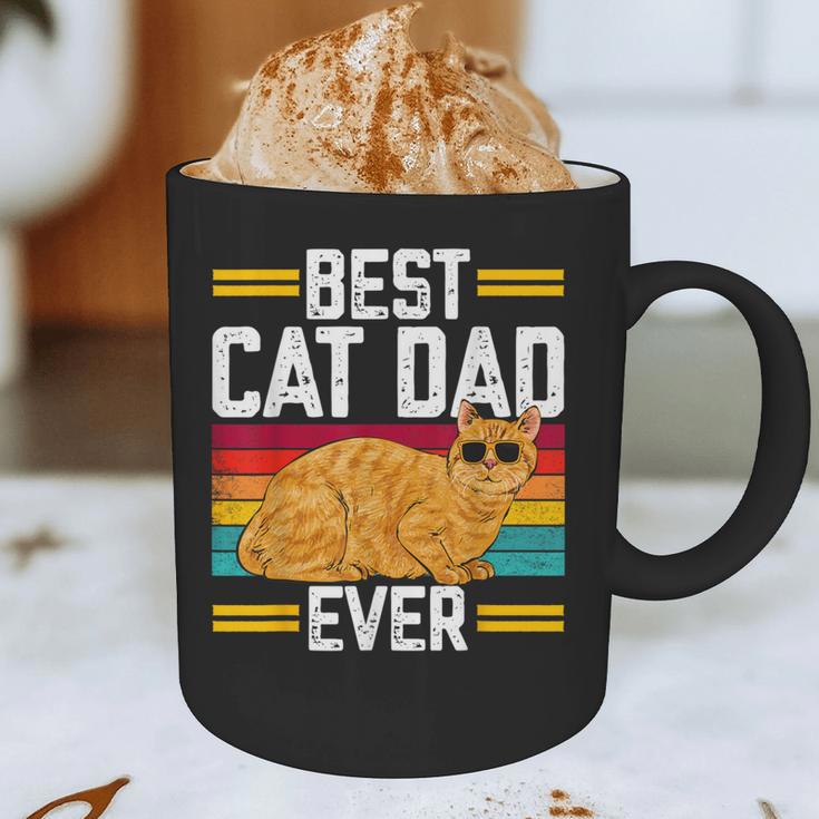 Orange Cat Best Cat Dad Ever Orange Tabby Cat Graphic Print Coffee Mug