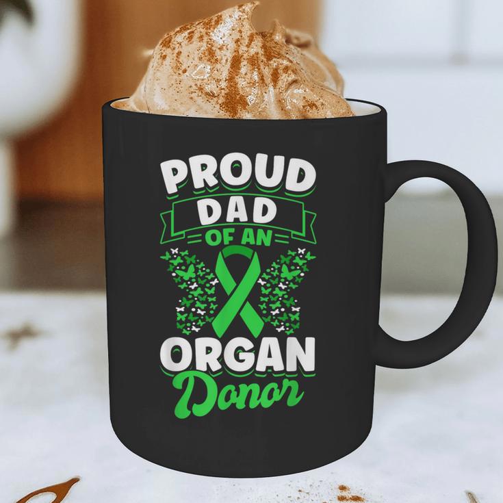 Organ Donation Green Ribbon Proud Dad Of An Organ Donor Graphic Print Coffee Mug