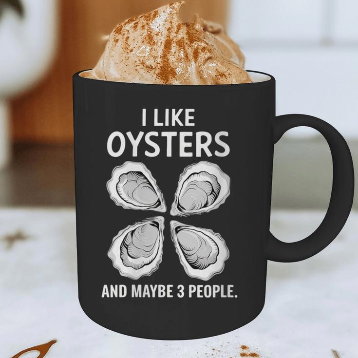 I Like Oysters And Maybe Three People Saying Introvert Graphic Print Coffee Mug I Like Oysters And Maybe Three People Saying Introvert Graphic Print Coffee Mug