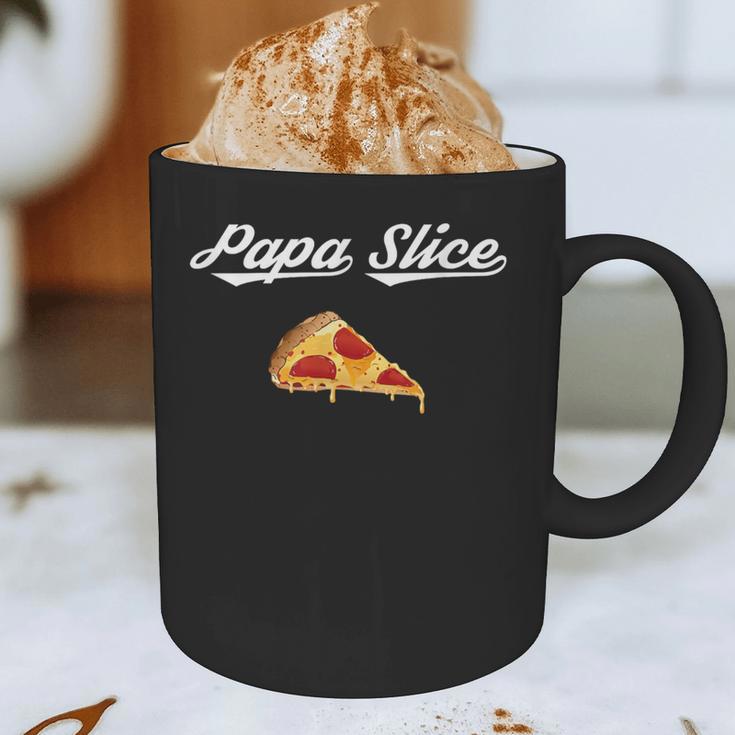 Papa Slice Pizza Belly Expectant Dad Pizza Pregnancy Reveal Graphic Print Coffee Mug