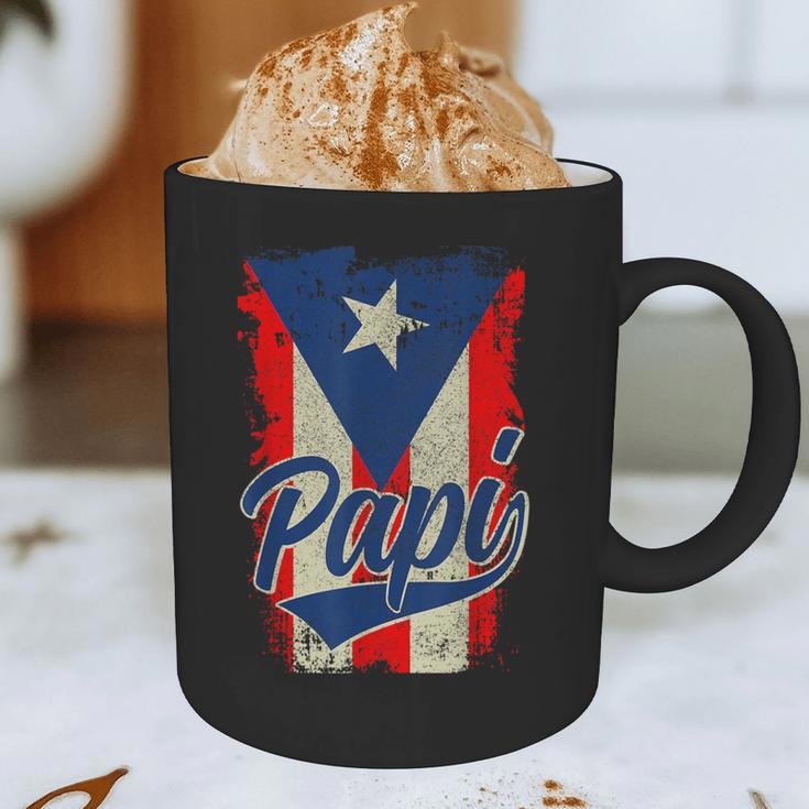 Papi Puerto Rican Dad Puerto Rico Pride Boricua Father's Day Graphic Print Coffee Mug