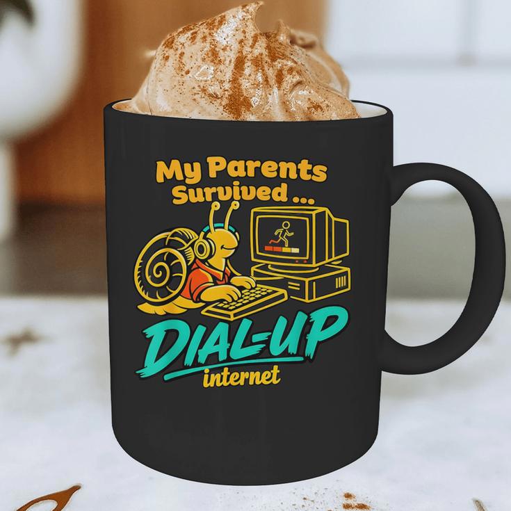 My Parents Survived Dial Up Internet Nostalgia 90s Graphic Print Coffee Mug