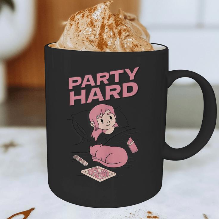 Party Hard Comfortable Stay At Home Introvert Graphic Print Coffee Mug Party Hard Comfortable Stay At Home Introvert Graphic Print Coffee Mug