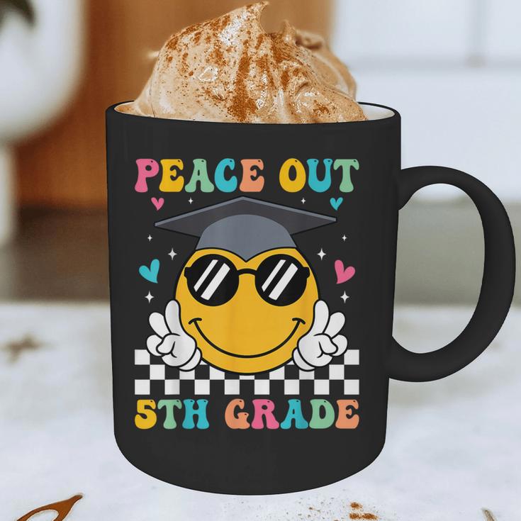Peace Out 5th Grade Graduation Last Day Of School Graphic Print Coffee Mug