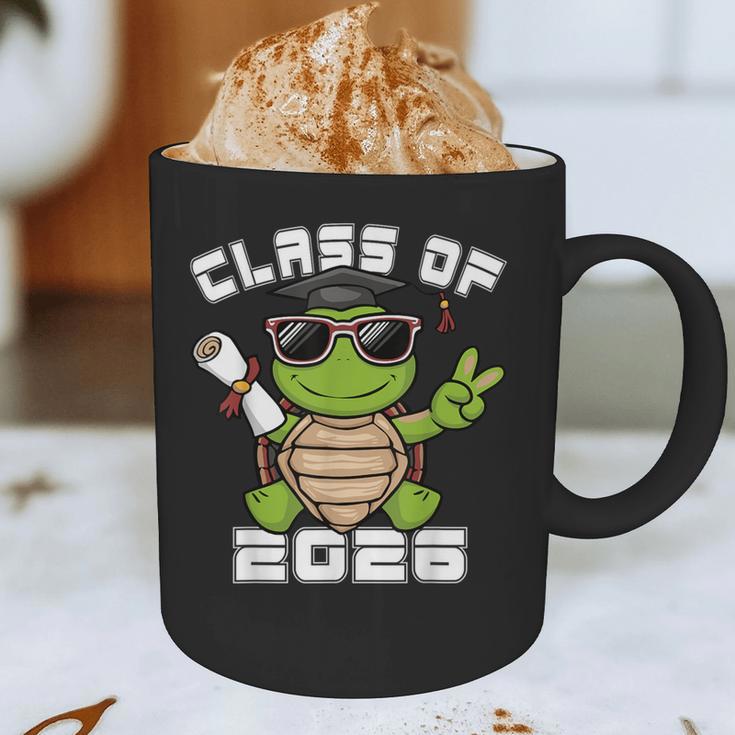 Peace Sign Hand Turtle Class Of 2026 Graduation Graphic Print Coffee Mug