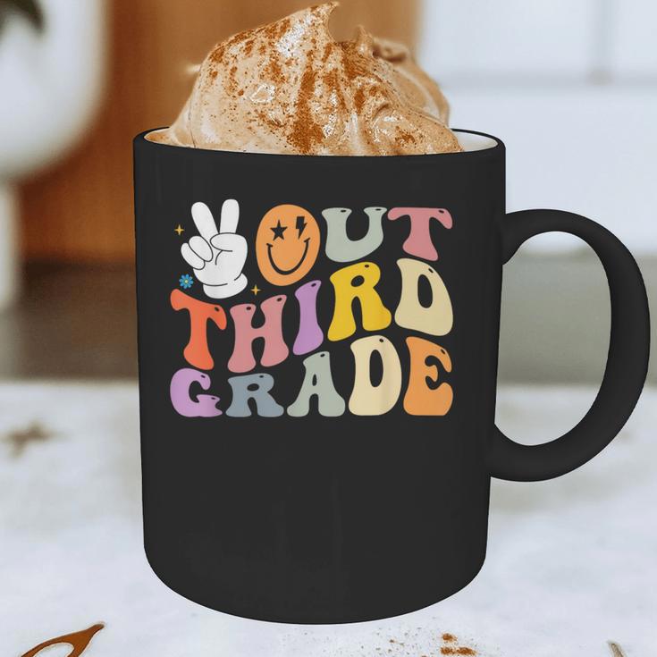 Peace Out Third 3rd Grade Graduation Graduate Class Of 2025 Graphic Print Coffee Mug