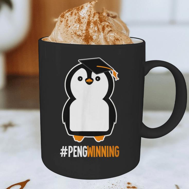 Penguin Graduation For Grads Hashtag Pengwinning Graphic Print Coffee Mug
